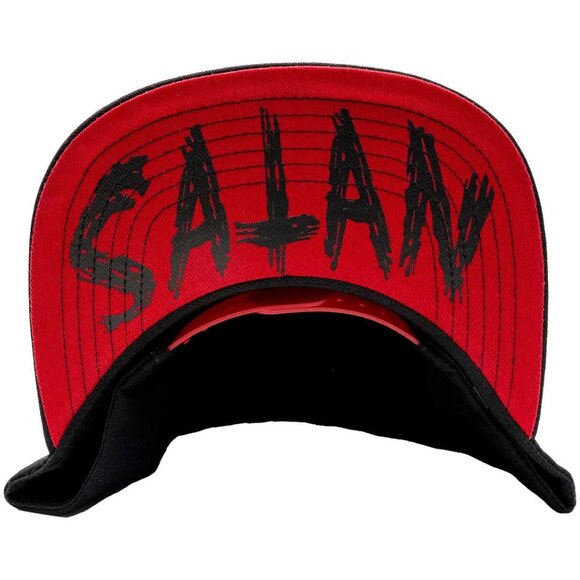 Satanic Goathead Snapback Baseball Hat Cap Kreepsville Baphomet Embroidered New - Picture 3 of 7